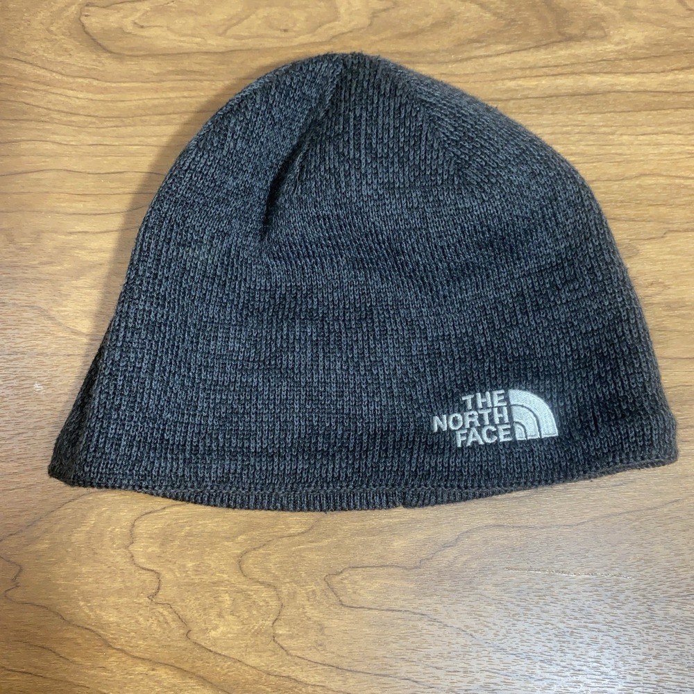 The North Face Black Knit Beanie Hat Unisex OS Soft Warm Wool Blend Winter Cap